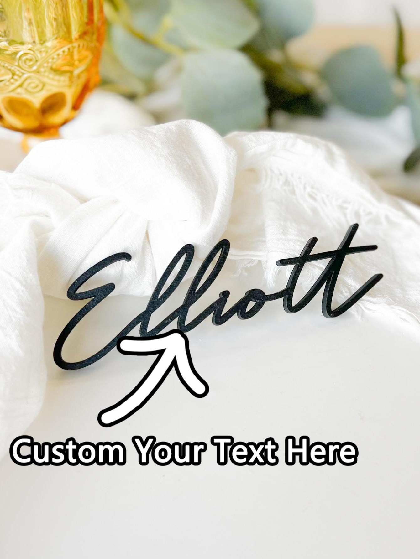 Event & Party Supply - 1PC Custom Seat Card - Personalized
