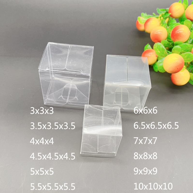 Event Party Box - 100pcs 3-10cm Square Plastic Gift Box