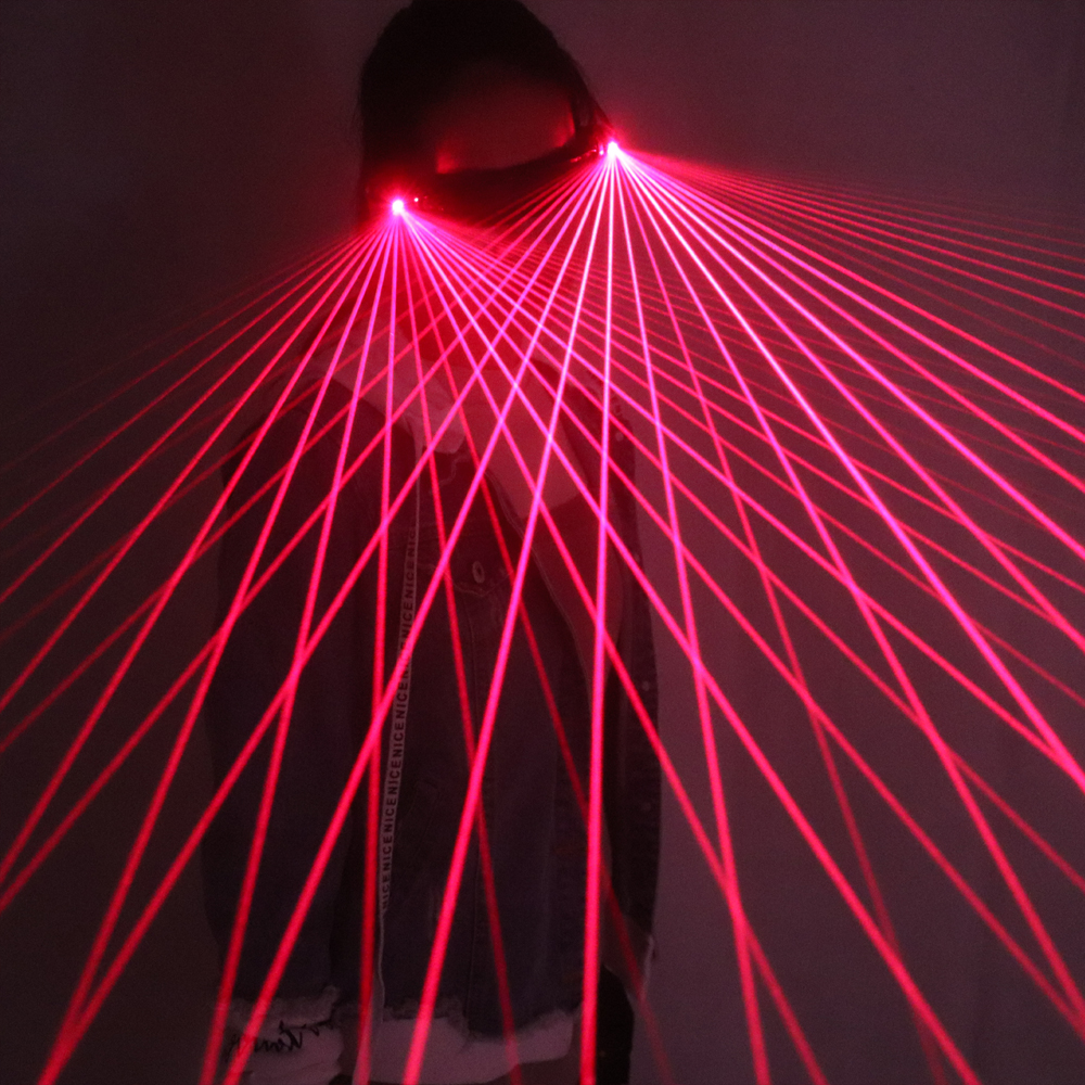 Event Party Dj - Red Laser Glasses 650nm LED Gloves