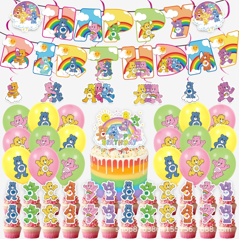 Event Supplies - New Cute Cartoon Care Bears Theme
