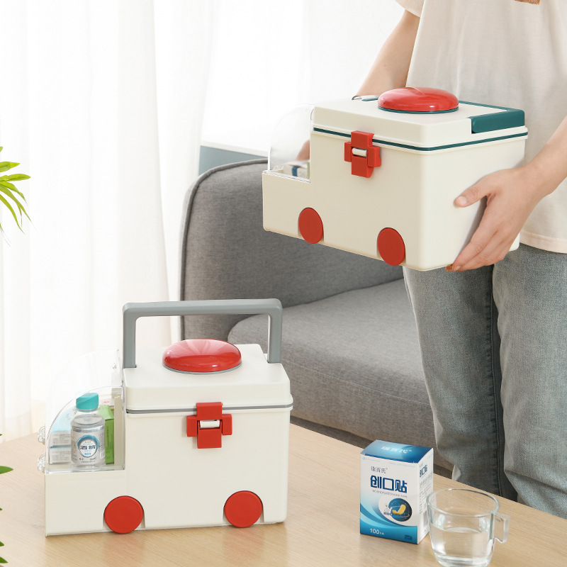 Napkin Folding Set - New Plastic Ambulance Medicine Box, Family