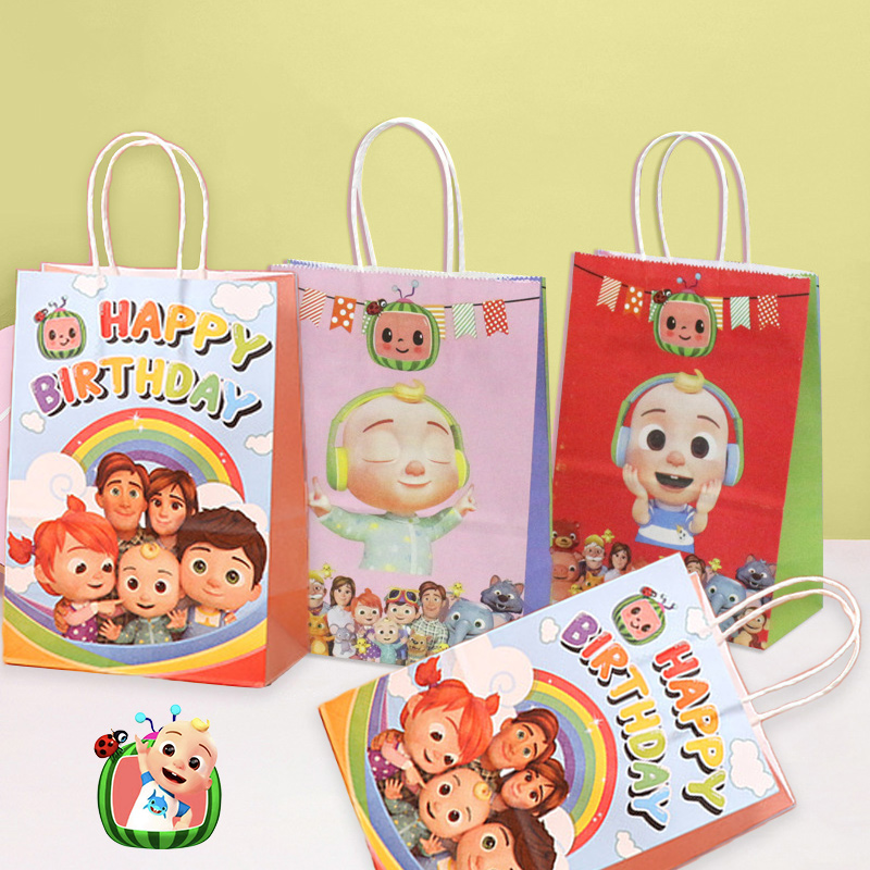 Event Supplies - Cocomelons Party Gift Bag Set Cute