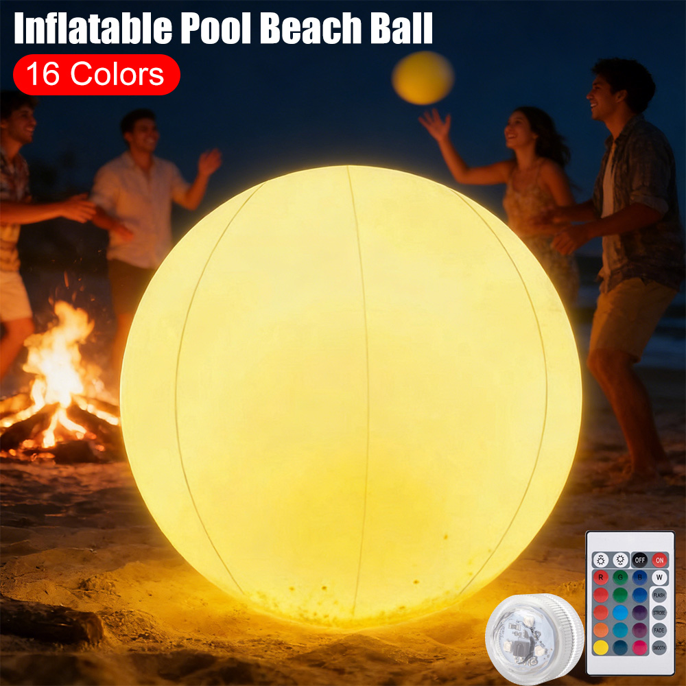 Led Balloon Light - Inflatable Pool Beach Ball Luminous LED