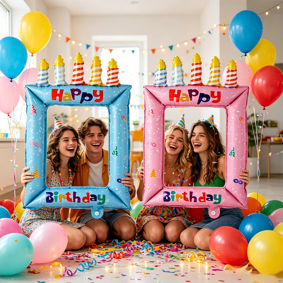 Photo Booth Frame - 28-inch Princess Theme Balloon Photo Frame