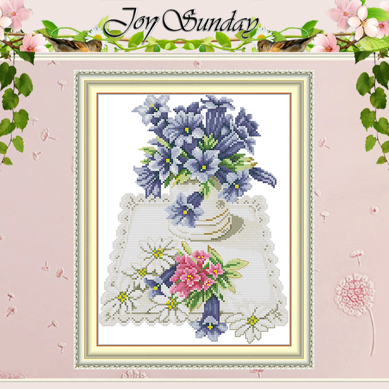 Blue Flowers On Lace Napkins P - огляд і ціна Napkin Folding Set