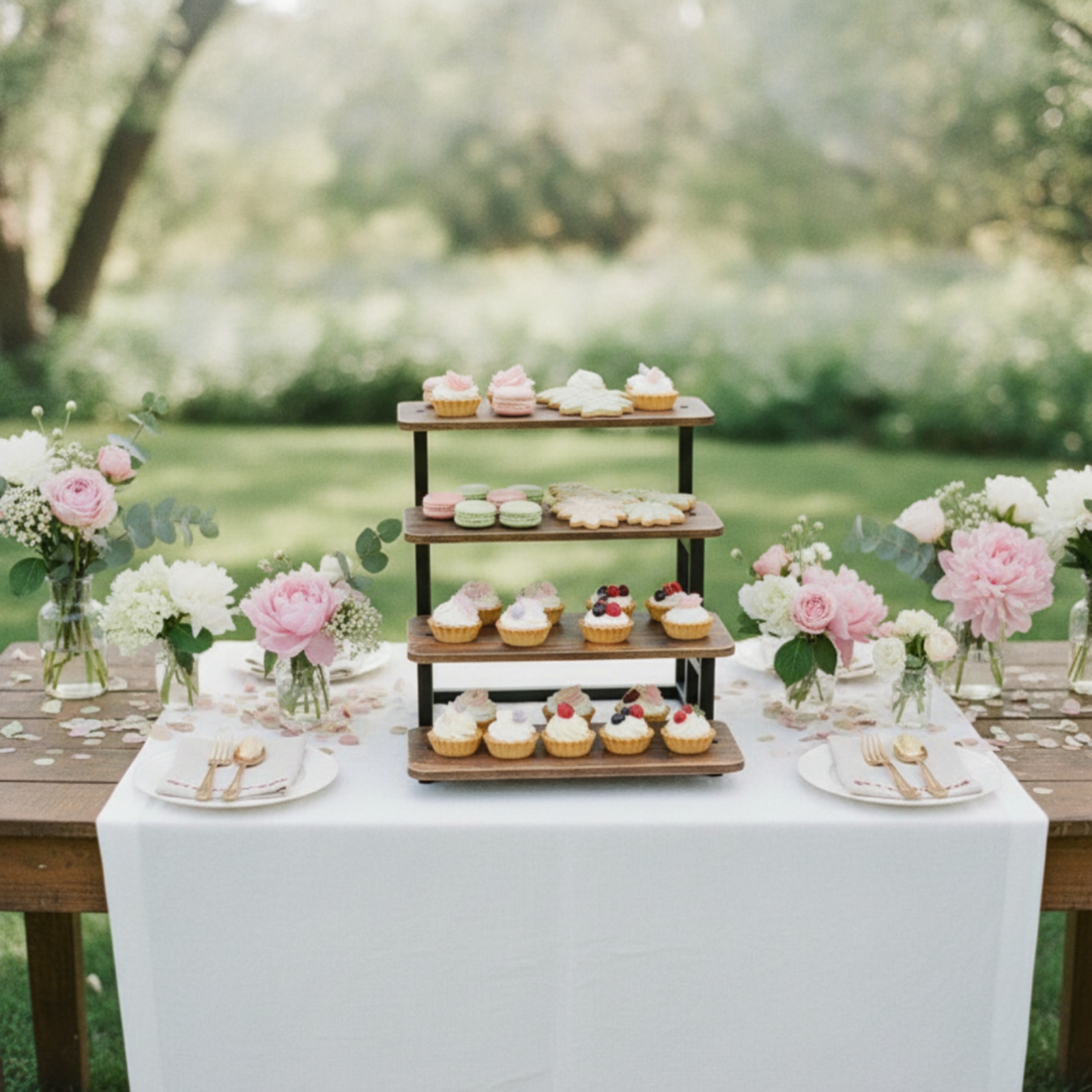 4-Tier Display Stand Tabletop  - огляд і ціна Cupcake Stand Tier