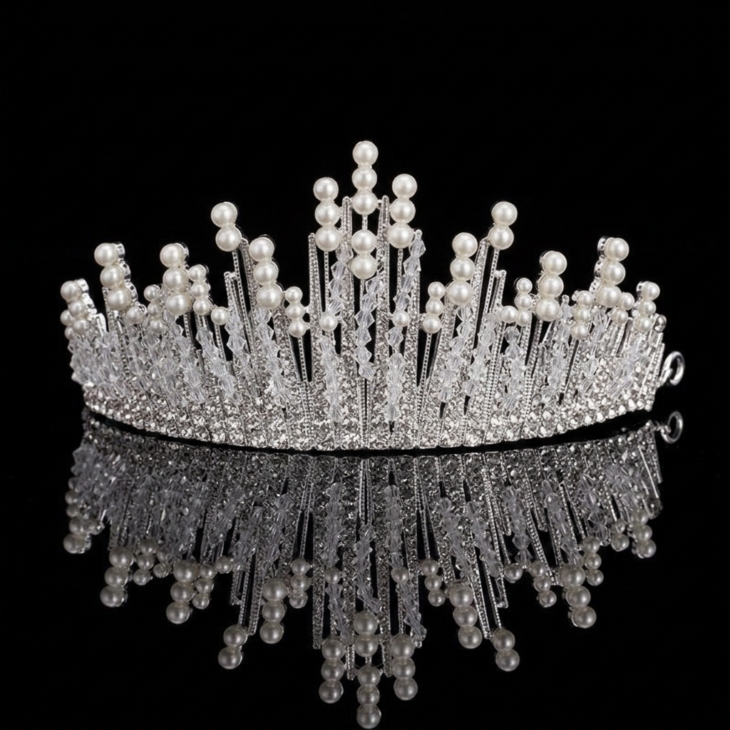 Bridal Pearl Crown Headpiece E - огляд і ціна Event & Party Supply