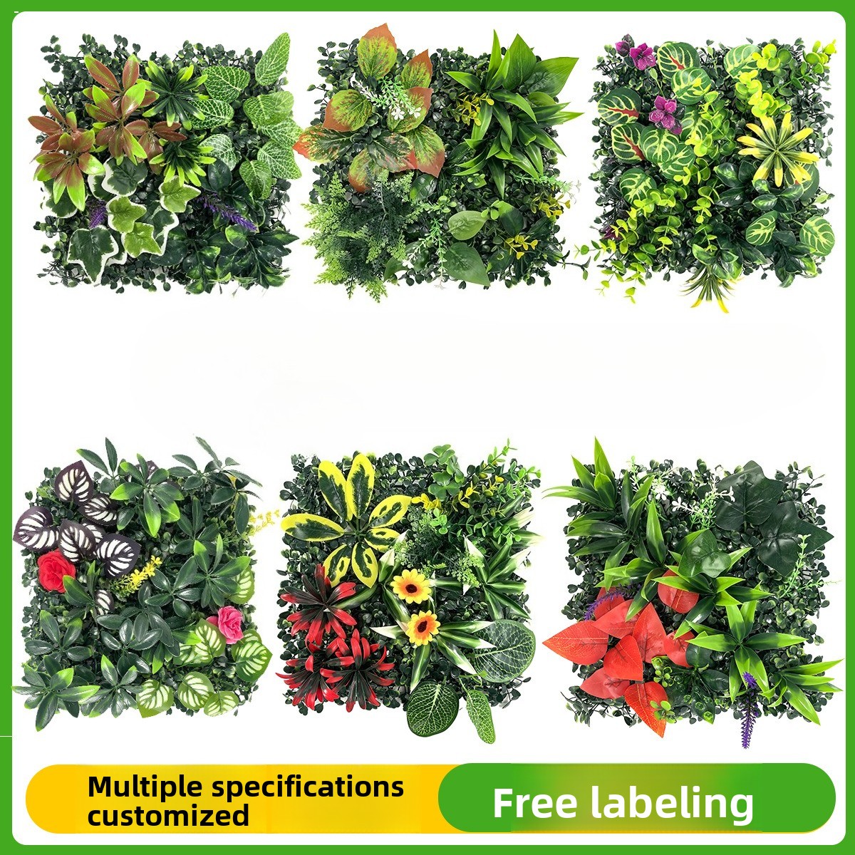 Artificial Plants Grass Wall P - огляд і ціна Flower Wall Panel