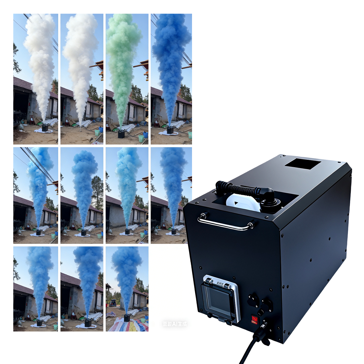 Color Fog Smoke Machine Stage  - огляд і ціна Event Party Dj