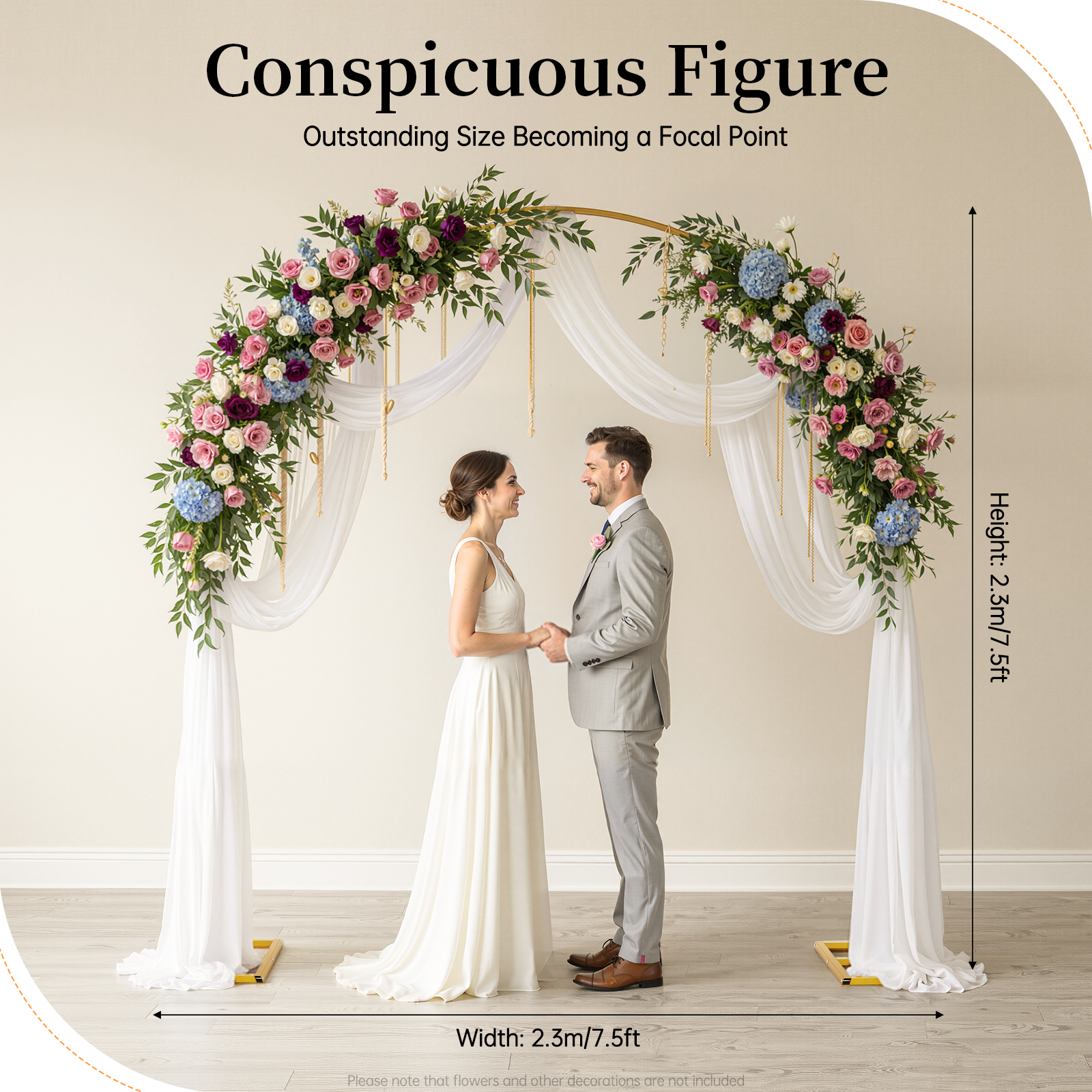 Wedding Arch Stand Metal Round - огляд і ціна Photo Booth Frame