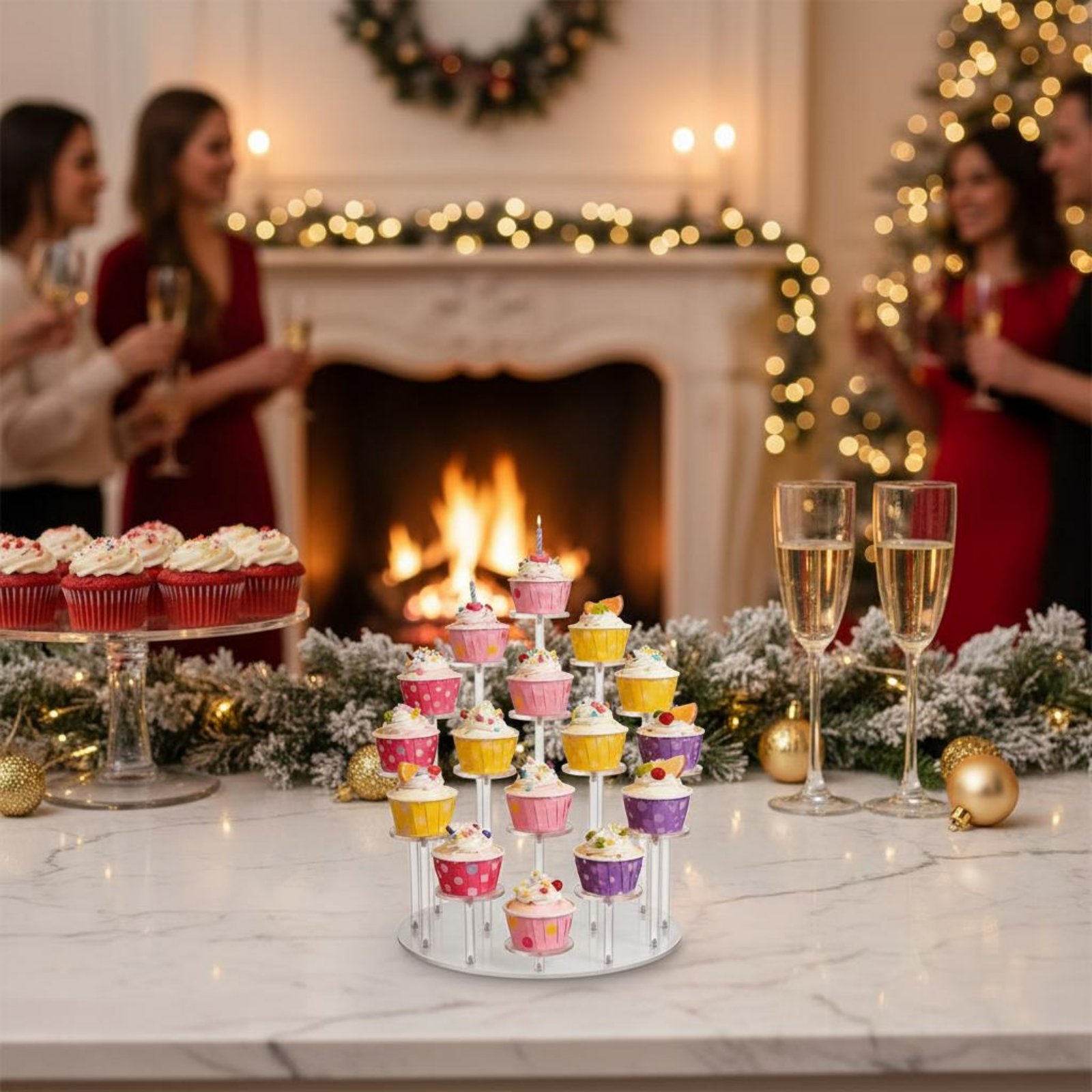 Acrylic Cupcake Stand Transpar - огляд і ціна Cupcake Stand Tier