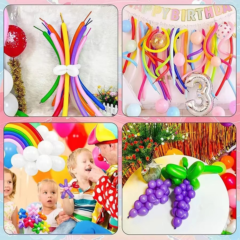 50~200pcs Spiral Balloons Colo - огляд і ціна Balloon Pump Hand