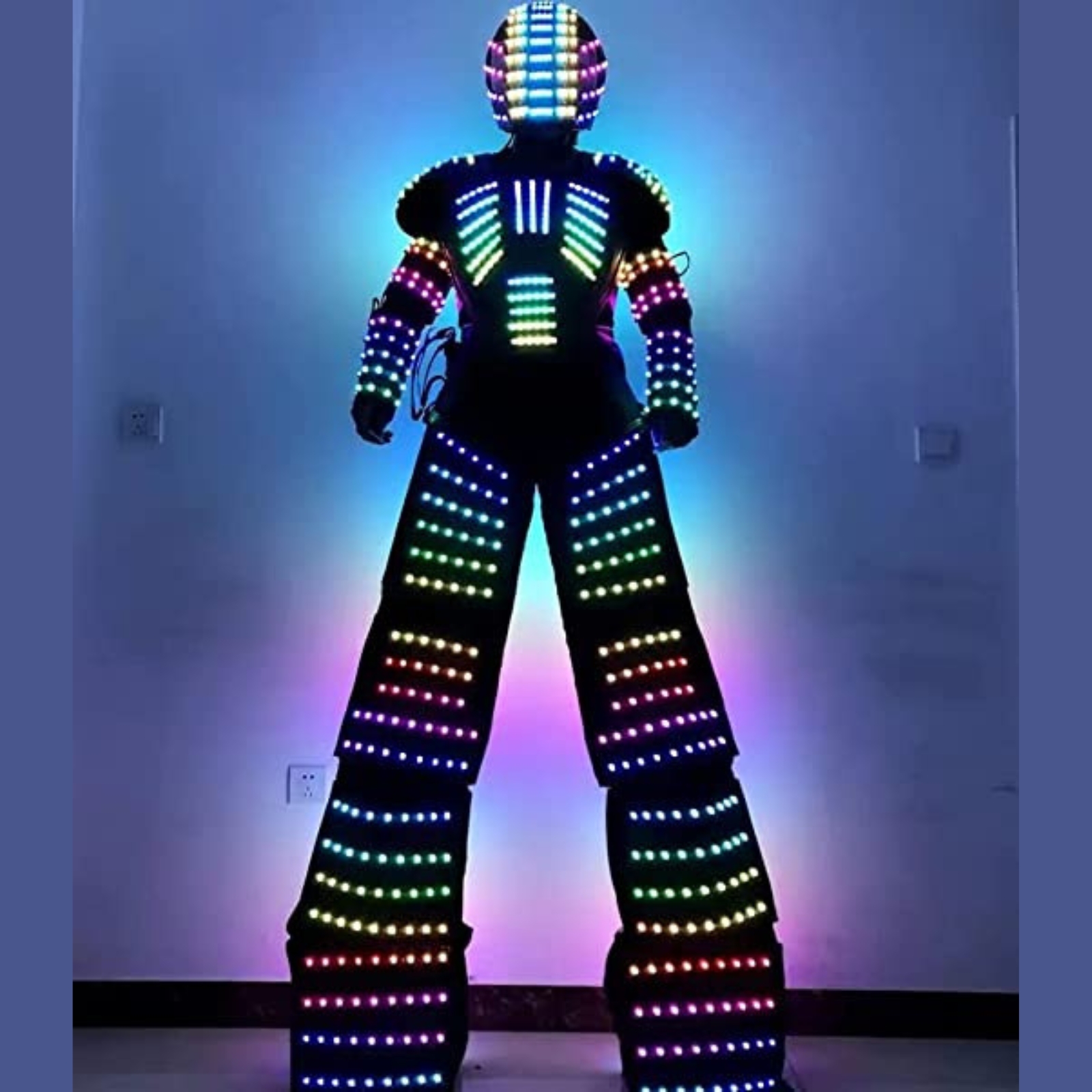 Adult LED Robot Costume Lumino - огляд і ціна Event Party Dj