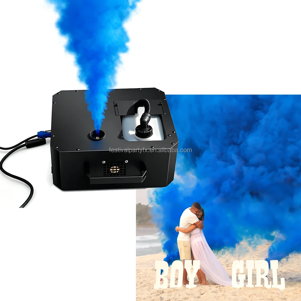 2000W DMX Color Smoke Jet Mach - огляд і ціна Event Party Dj