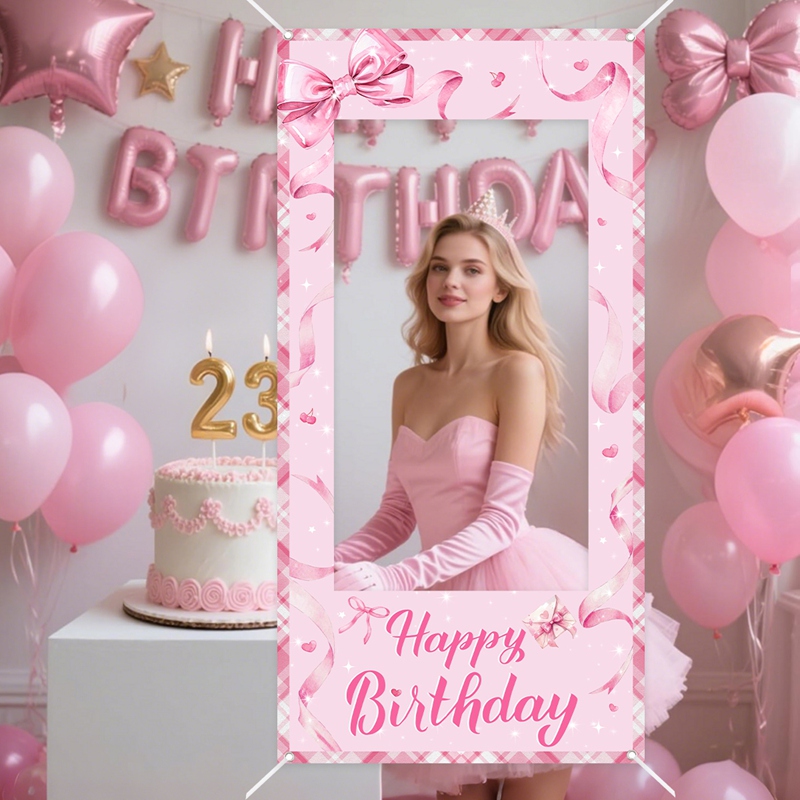 Pink Bow Photo Booth Frame Swe - огляд і ціна Photo Booth Frame