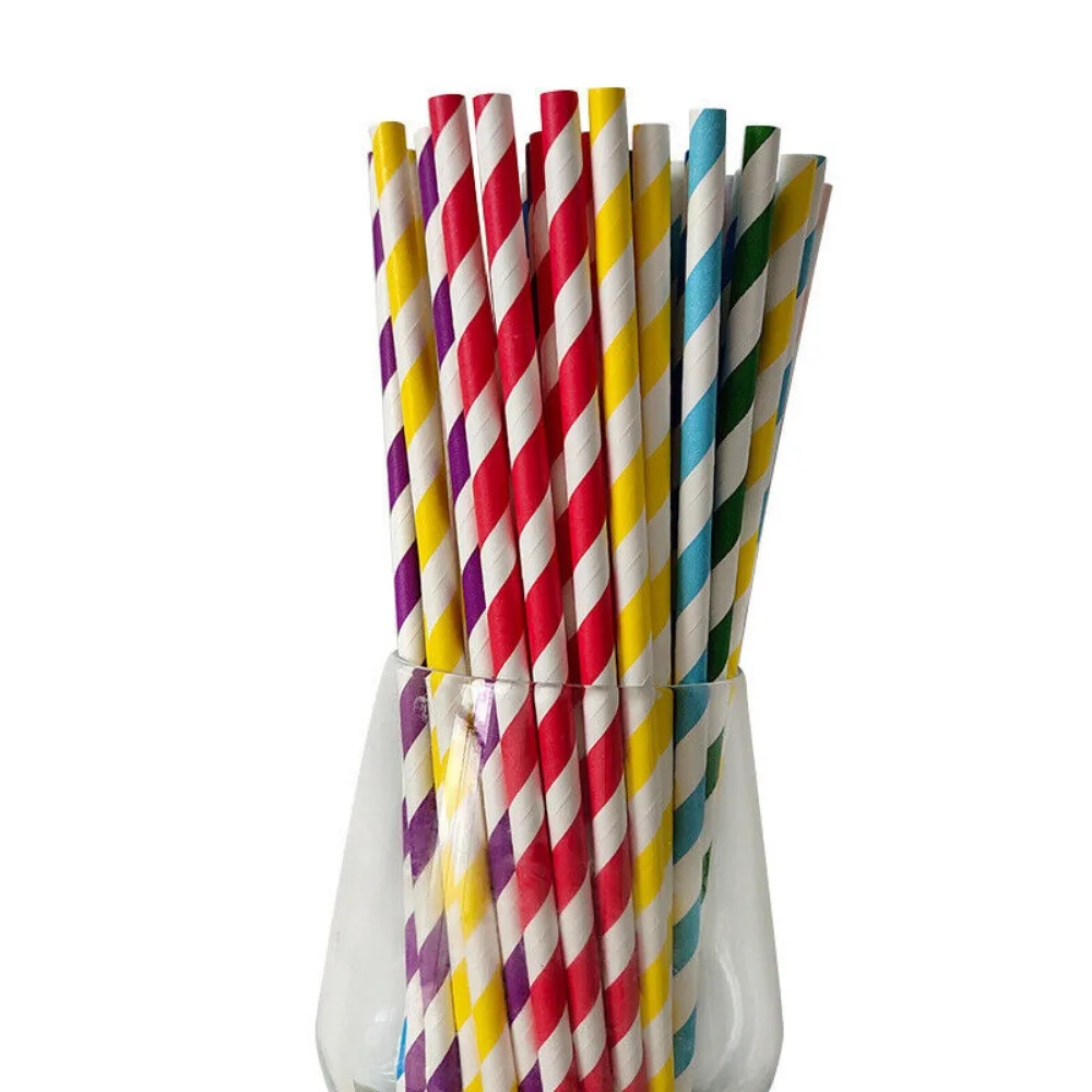 100 Bulk Packed Paper Straws P - огляд і ціна Paper Straw Color
