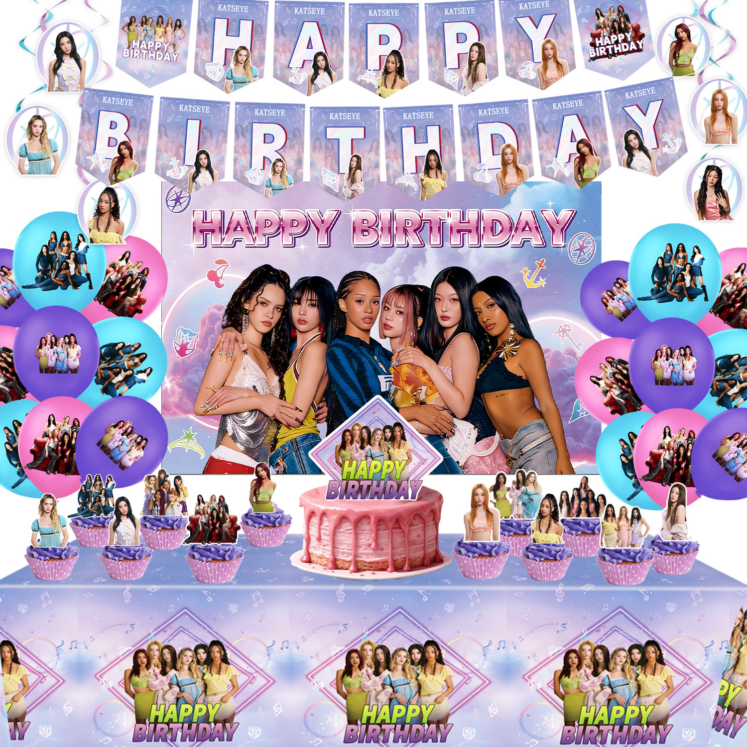 K&Katseye Idol Birthday Party  - огляд і ціна Led Balloon Light