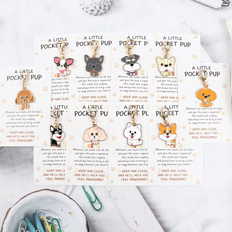 10 Cute Cartoon Puppy Keychain - огляд і ціна Event Supplies