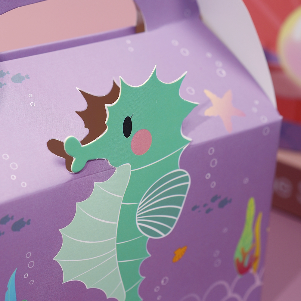 6pcs Mermaid Gift Paper Bags O - огляд і ціна Event Party Box