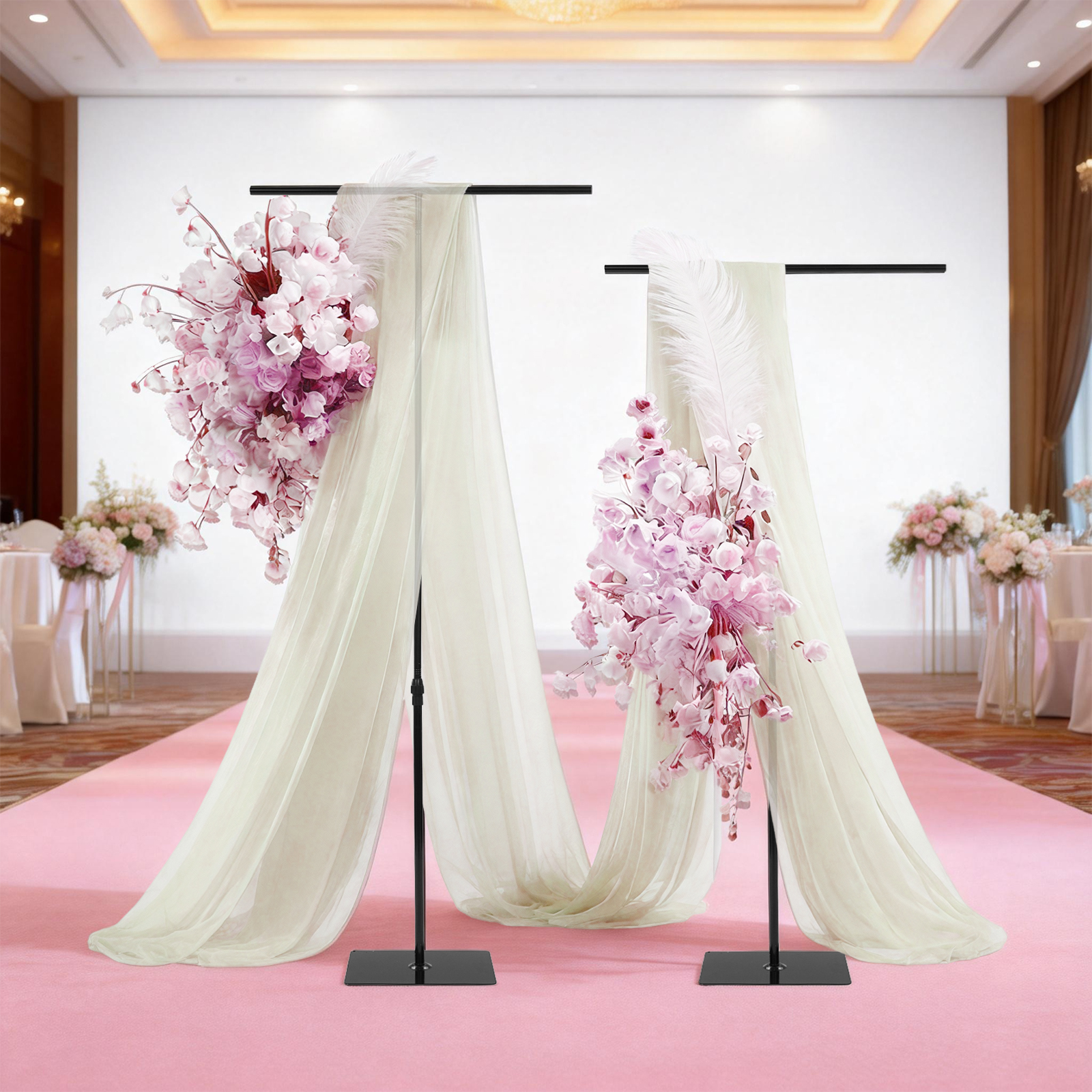 2PCS Wedding Backdrop Stands B - огляд і ціна Photo Booth Frame