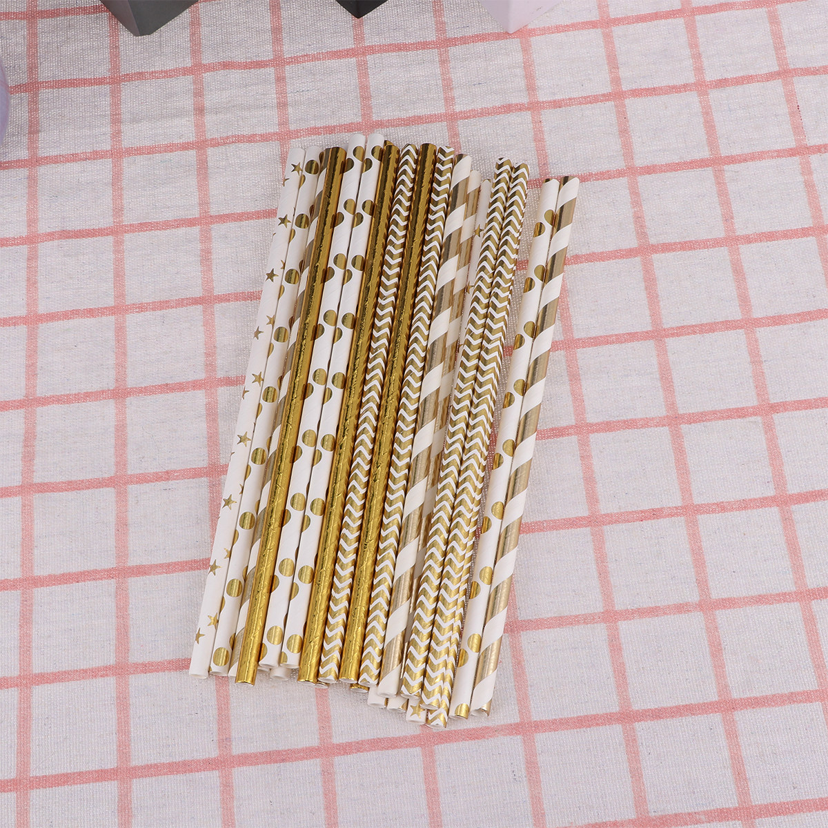 50Pcs Love Heart Paper Straws  - огляд і ціна Paper Straw Color