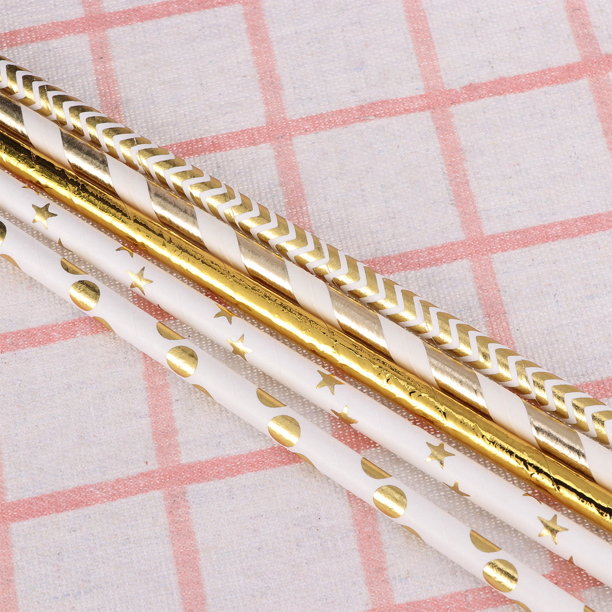 50Pcs Love Heart Paper Straws  - огляд і ціна Paper Straw Color