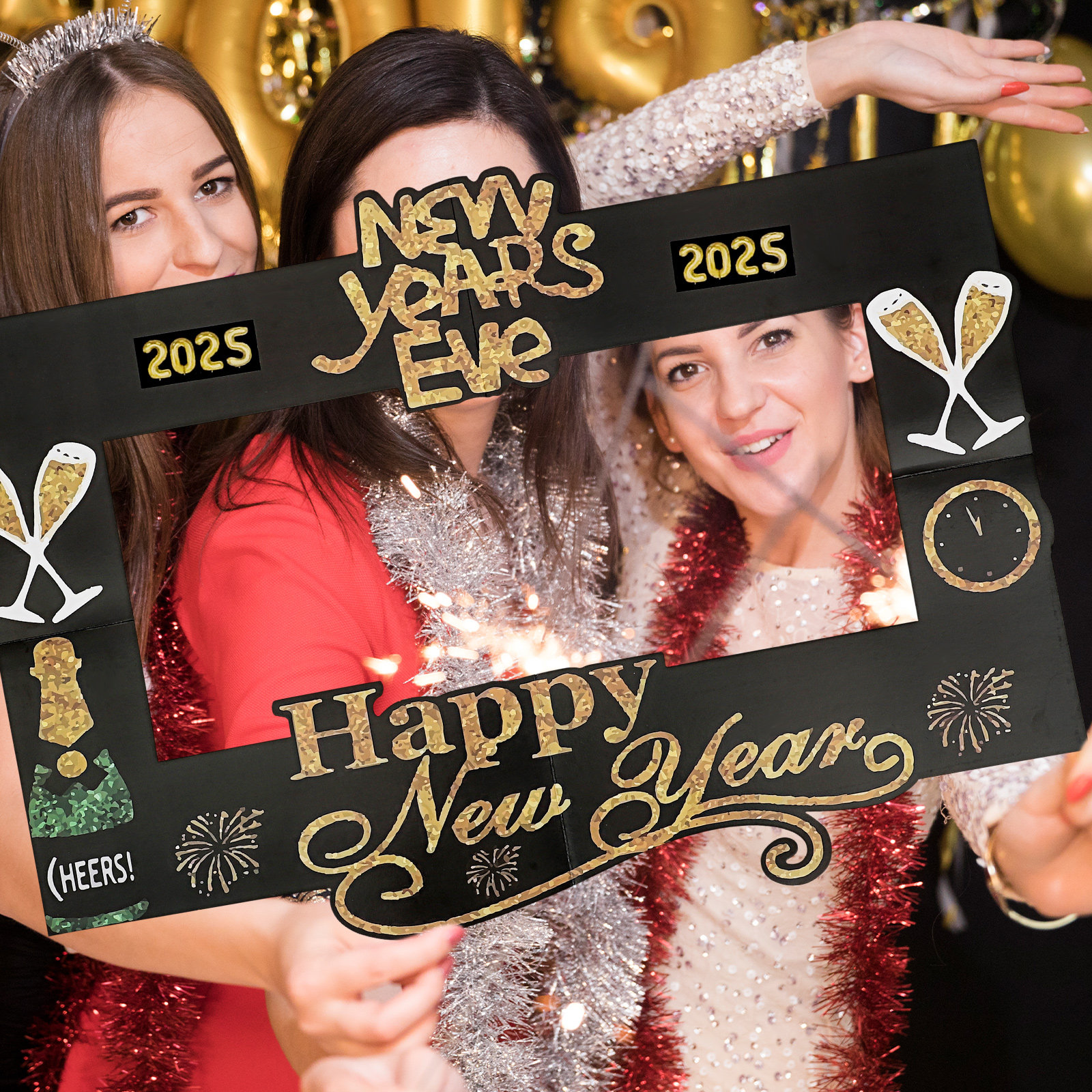 2025 New Year's Eve Photo Prop - огляд і ціна Photo Booth Frame