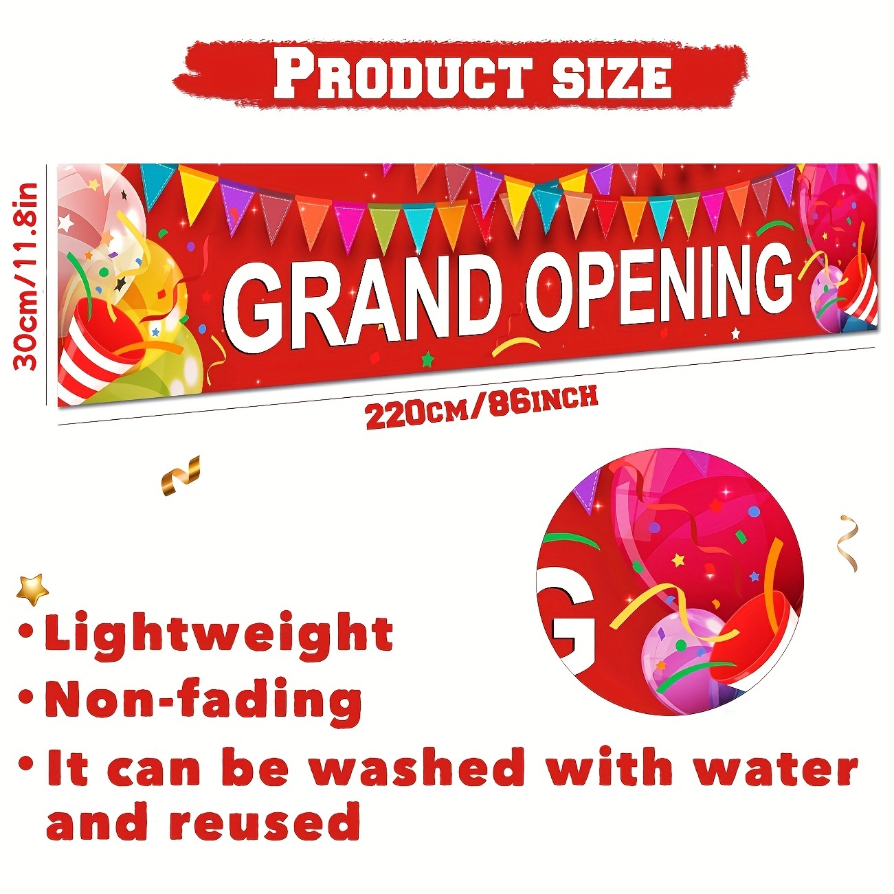 Grand Opening Banner New Store - огляд і ціна Party Event Supply Store