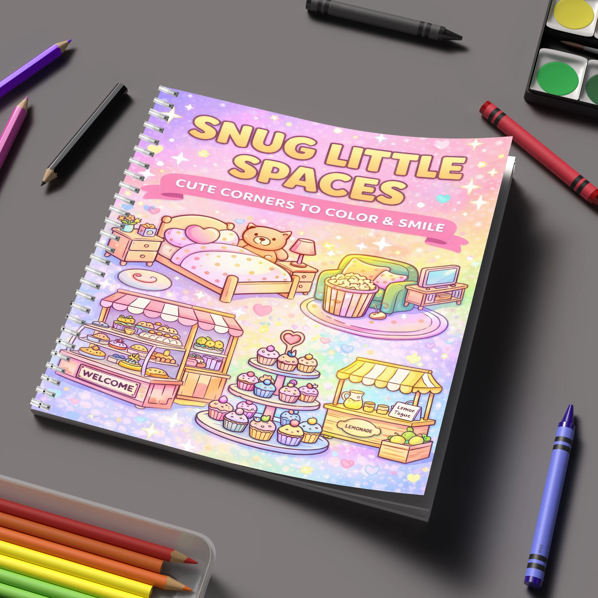 Coloring Book Little Spaces fo - огляд і ціна Event Supplies