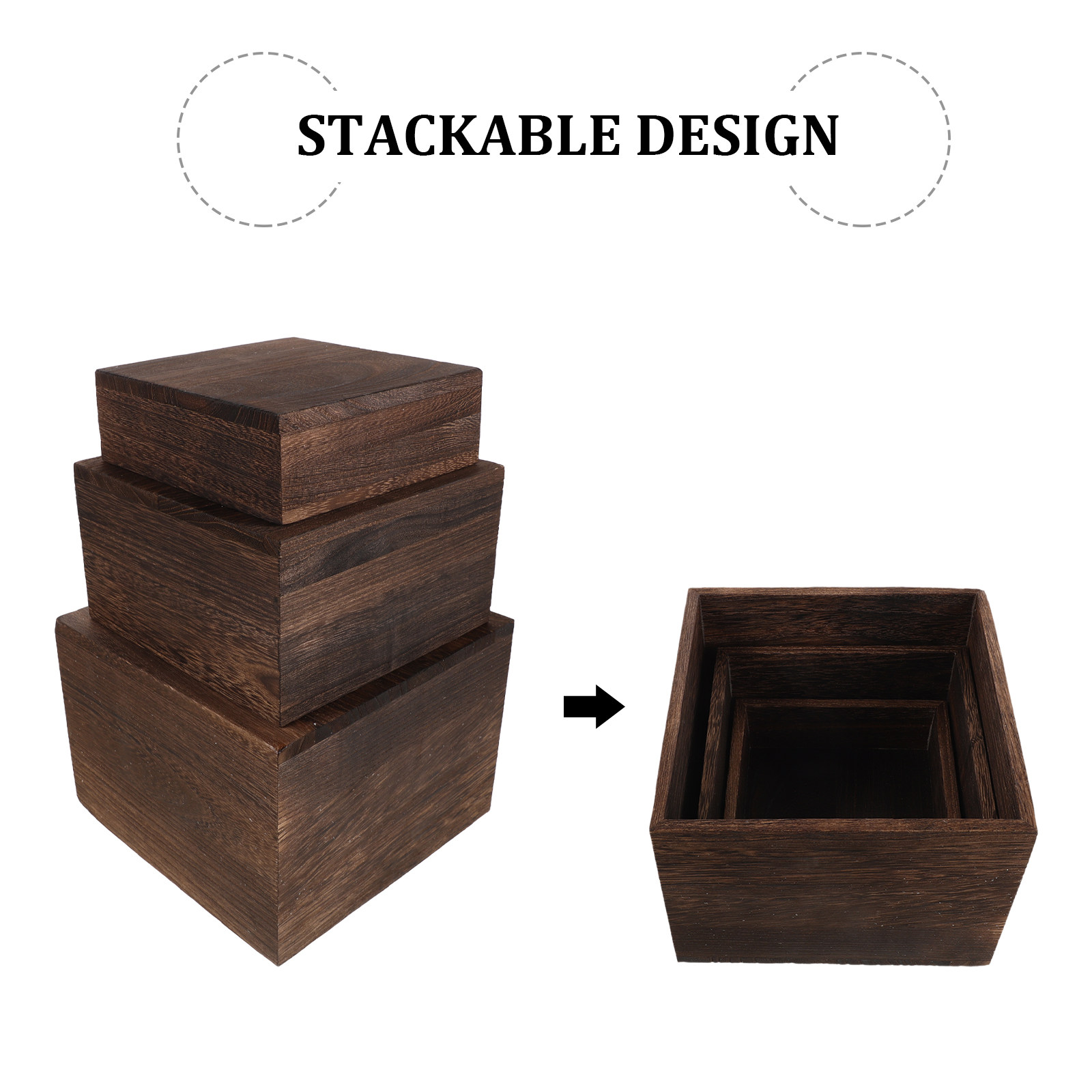 3Pcs Rustic Wooden Tiered Cake - огляд і ціна Cupcake Stand Tier