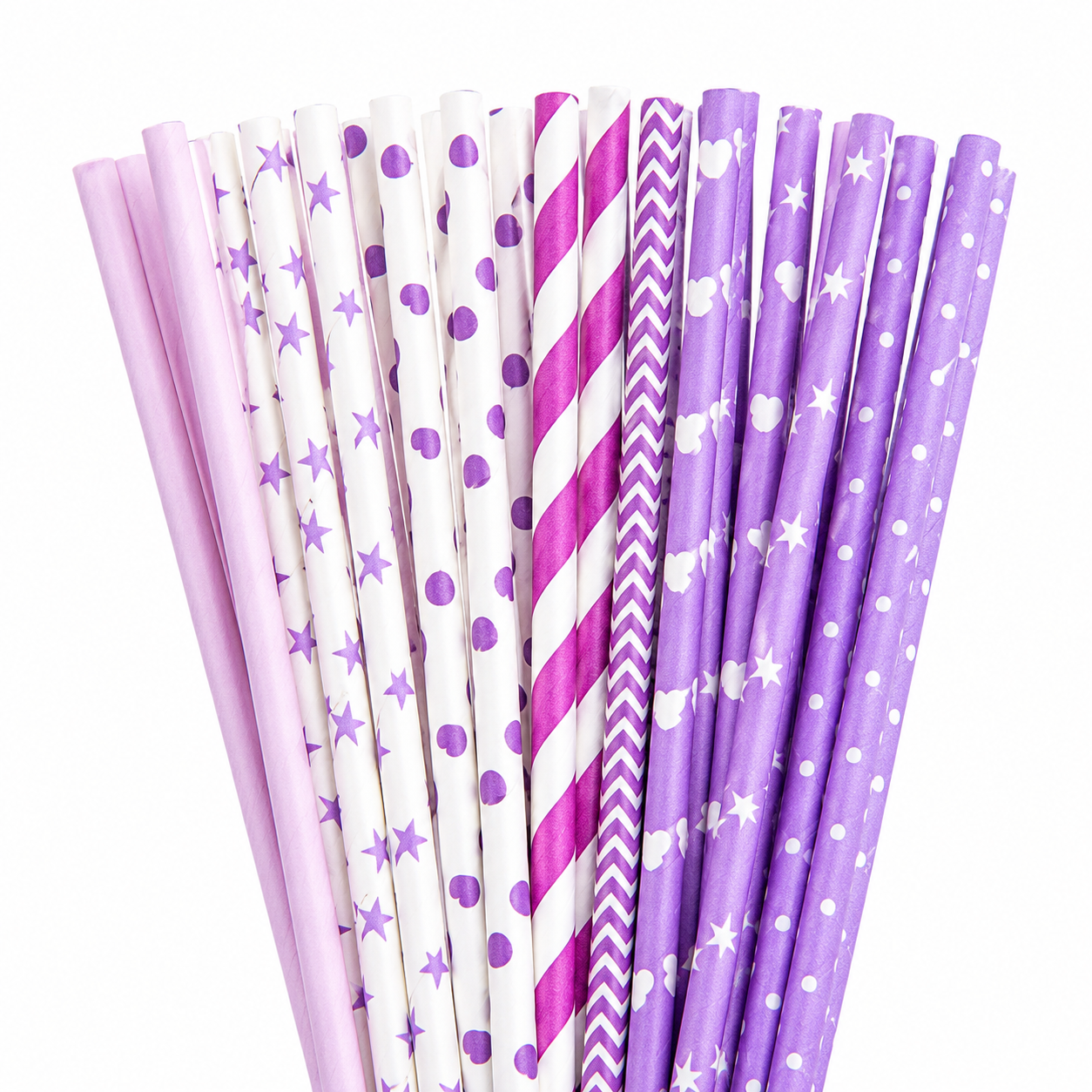 25pcs Colorful Patterned Paper - огляд і ціна Paper Straw Color