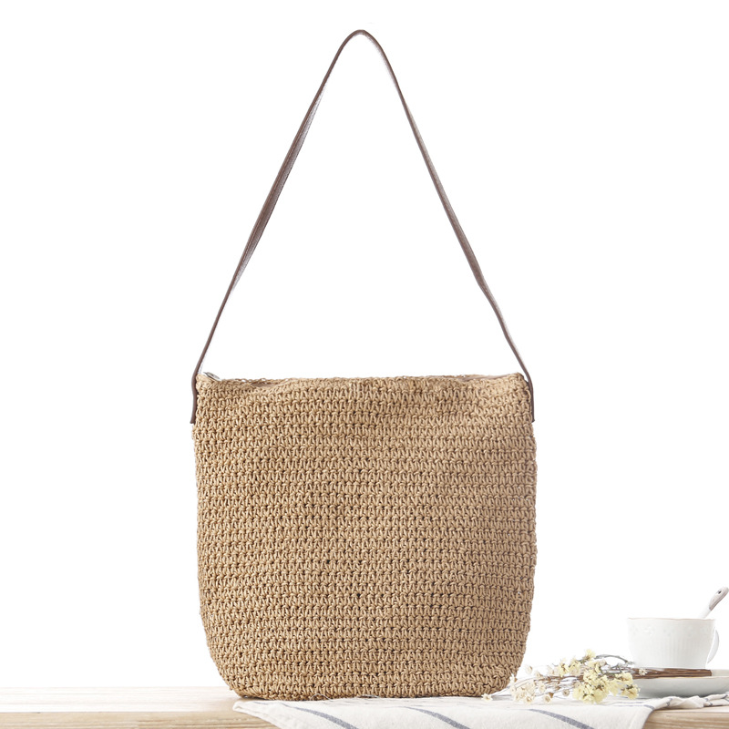 Straw Shoulder Woven Beach Sol - огляд і ціна Paper Straw Color