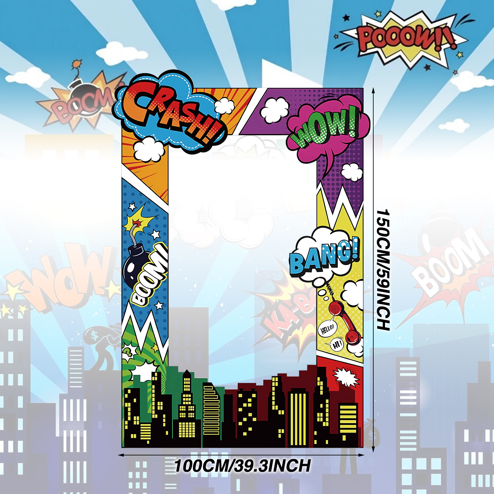 Super Hero Photo Prop Hero Bir - огляд і ціна Photo Booth Frame