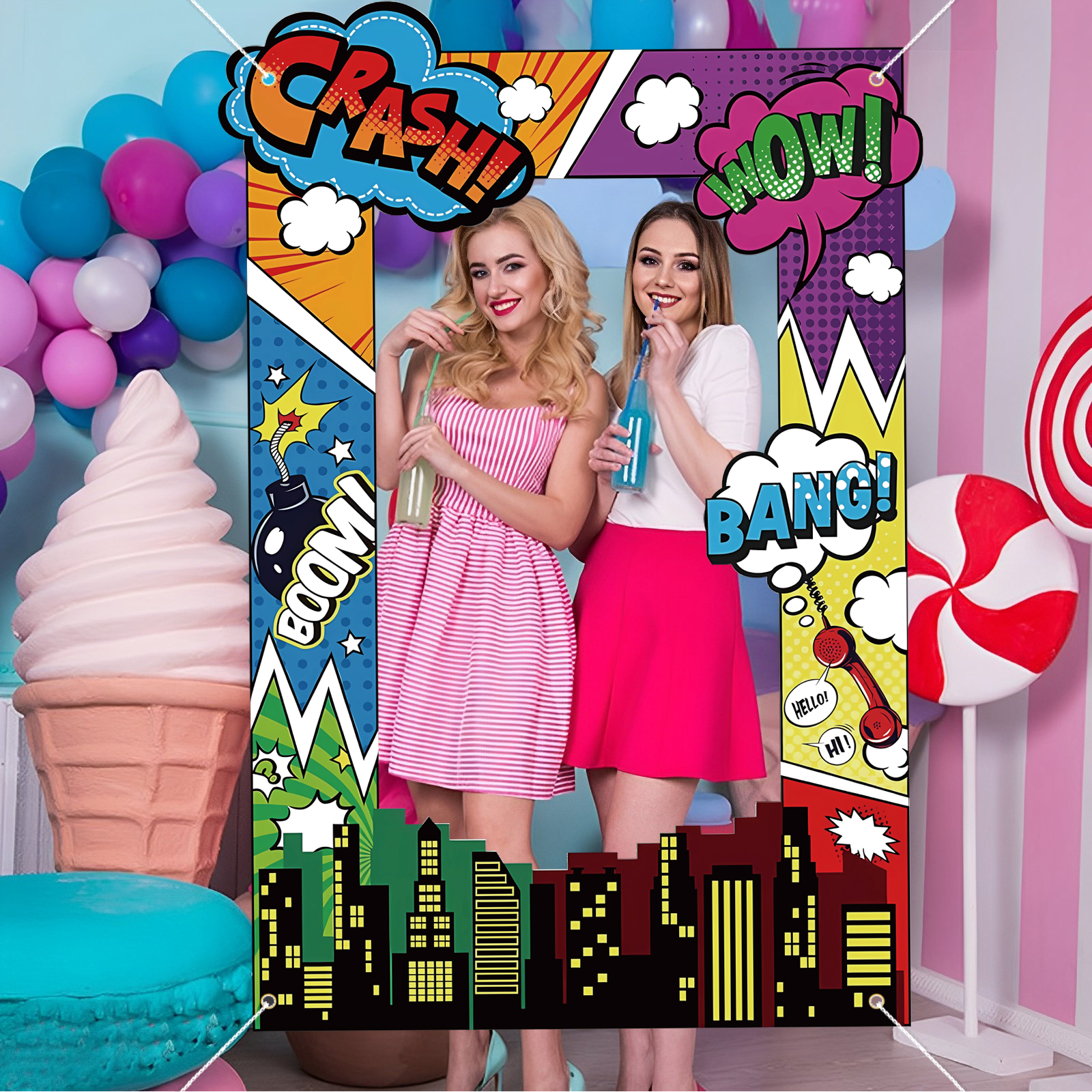 Super Hero Photo Prop Hero Bir - огляд і ціна Photo Booth Frame