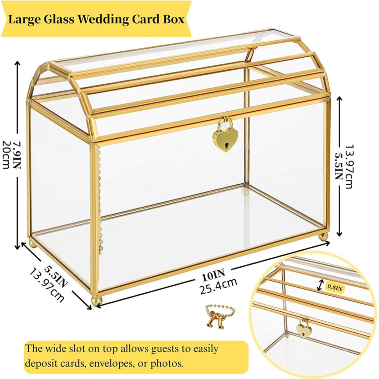 Glass Wedding Card Box Storage - огляд і ціна Event Party Box