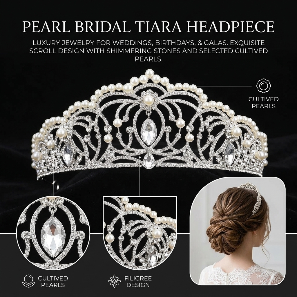 Rhinestone Crown for Wedding B - огляд і ціна Event & Party Supply