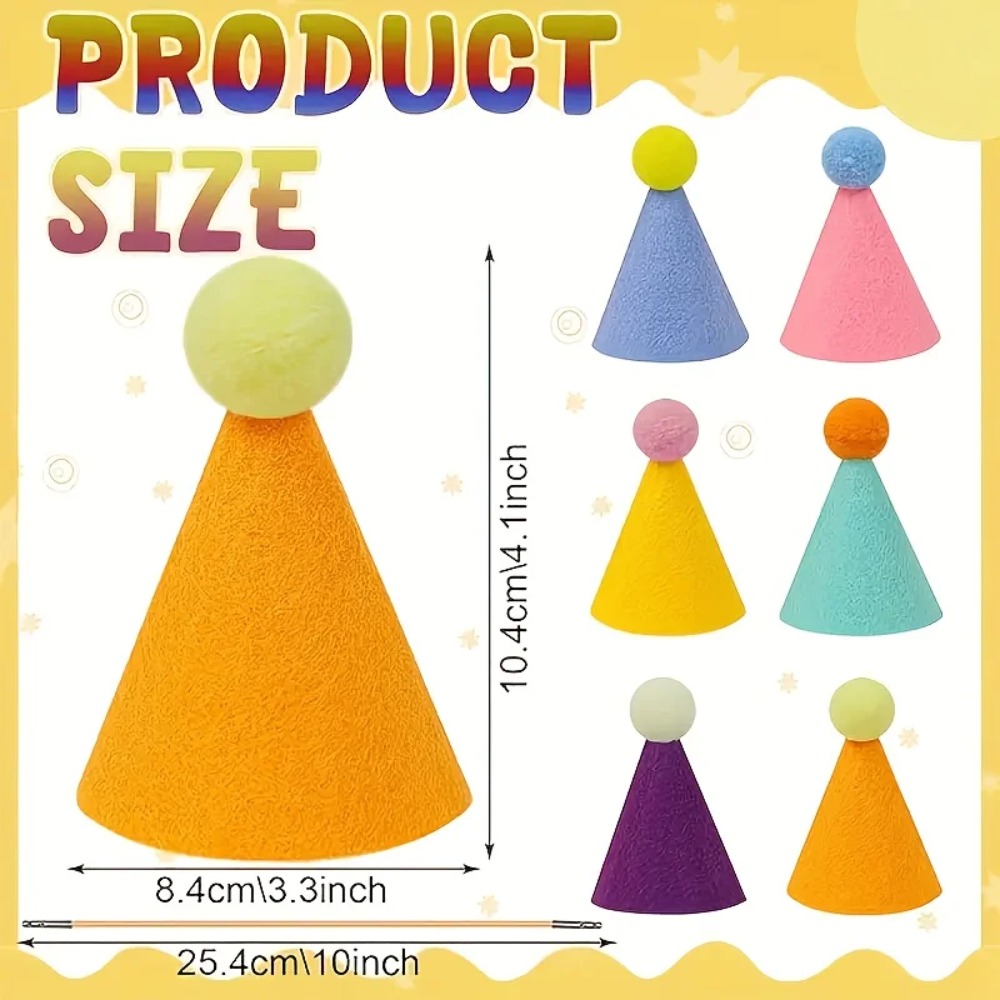 6 pcs Mini Party Hats: Lightwe - огляд і ціна Party Hat Cone