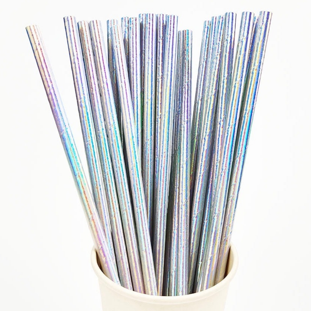 25Pcs Pearlescent Bronzing Pap - огляд і ціна Paper Straw Color