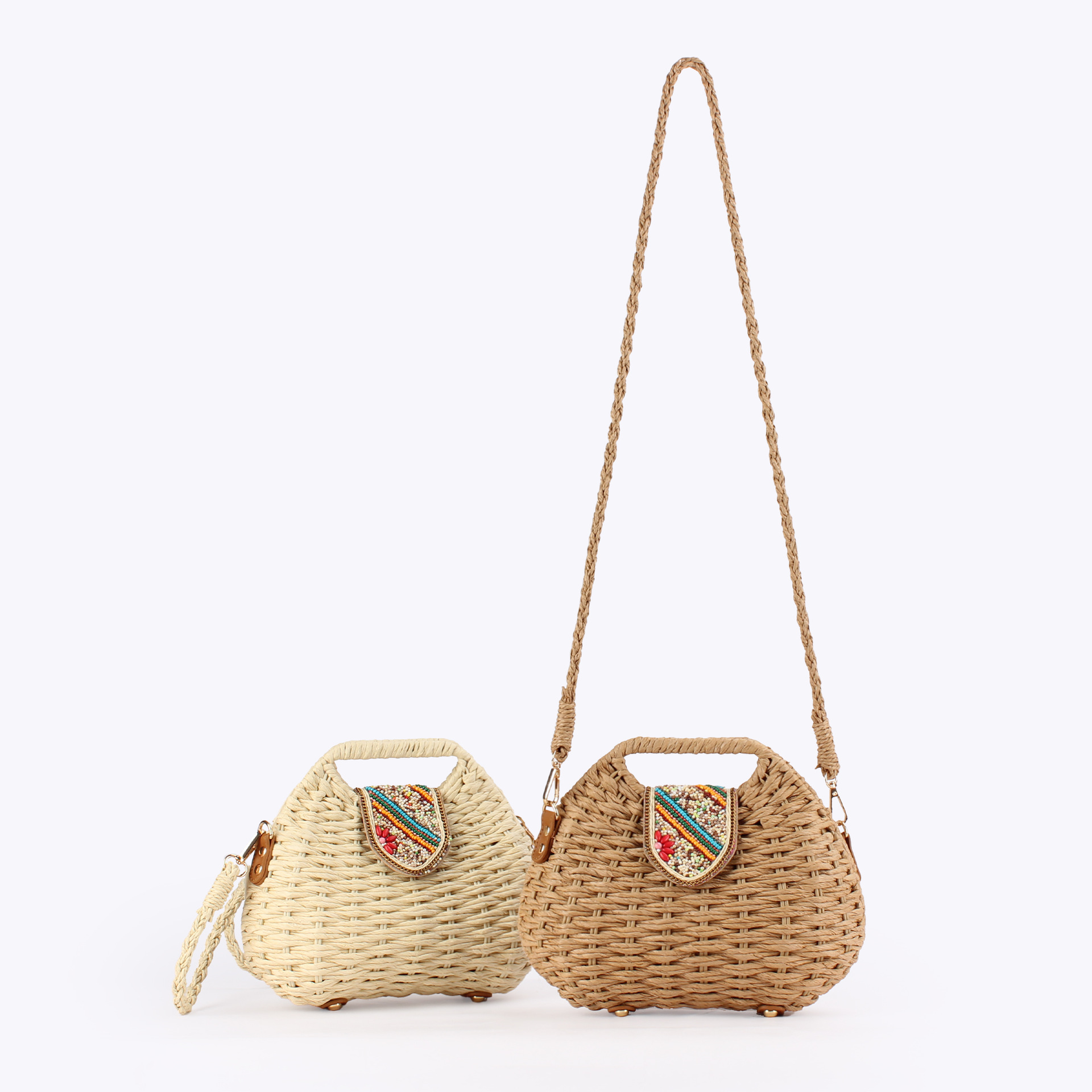 Color Beads Women Handbags Han - огляд і ціна Paper Straw Color