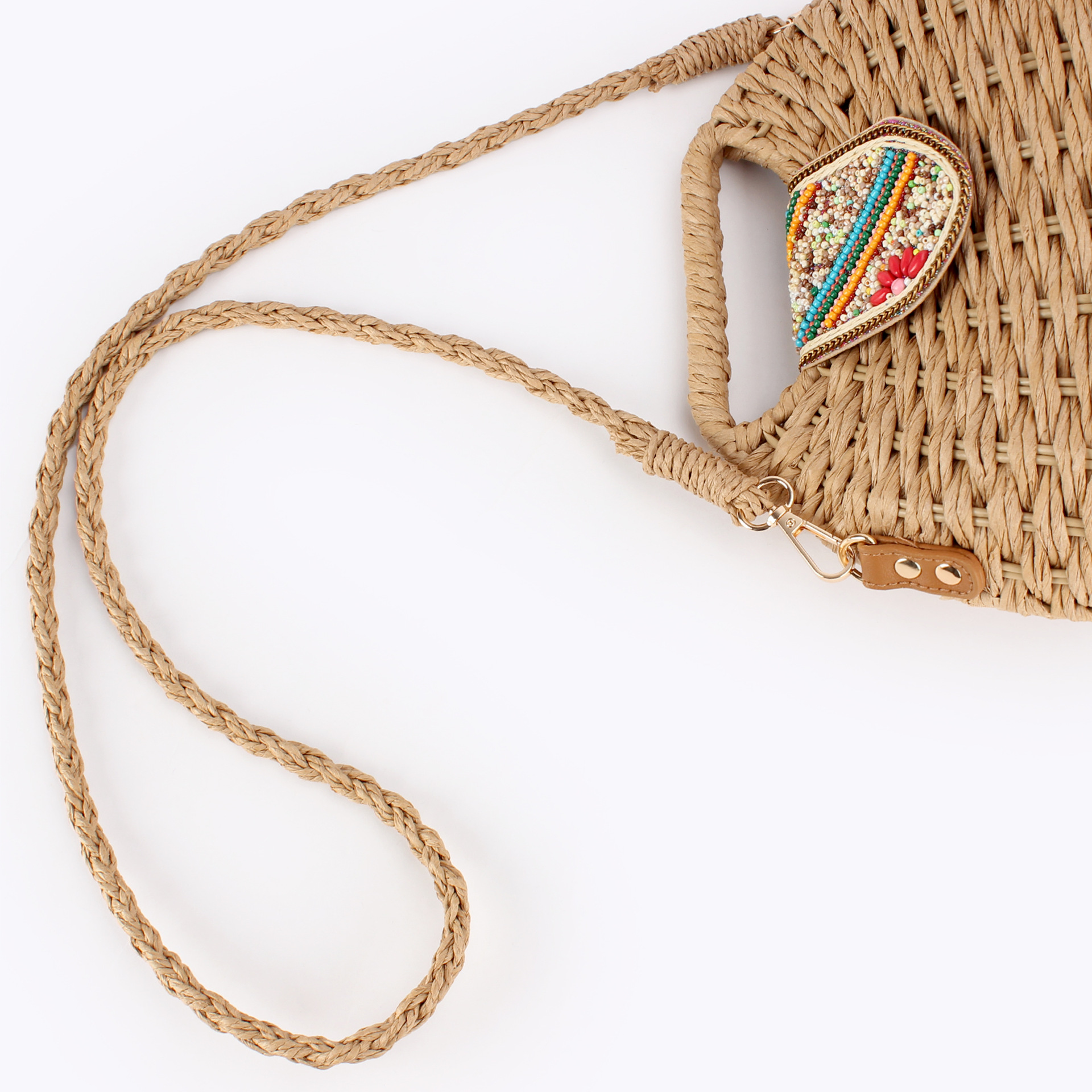 Color Beads Women Handbags Han - огляд і ціна Paper Straw Color