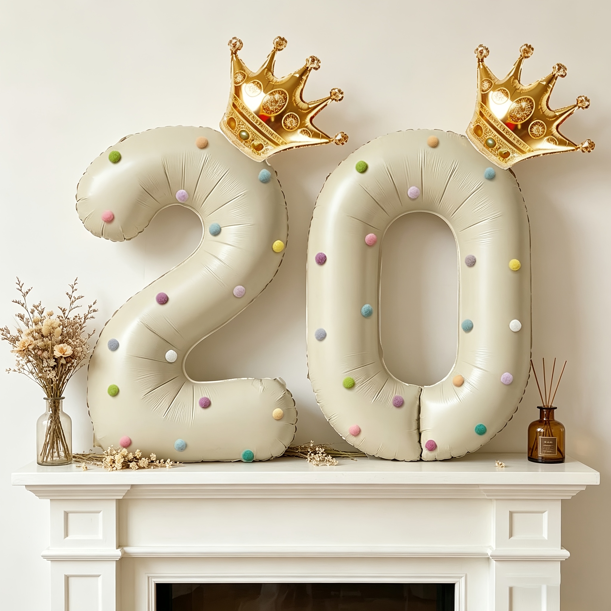 Large 40inch Cream-Colored Num - огляд і ціна Party Event Supply Store