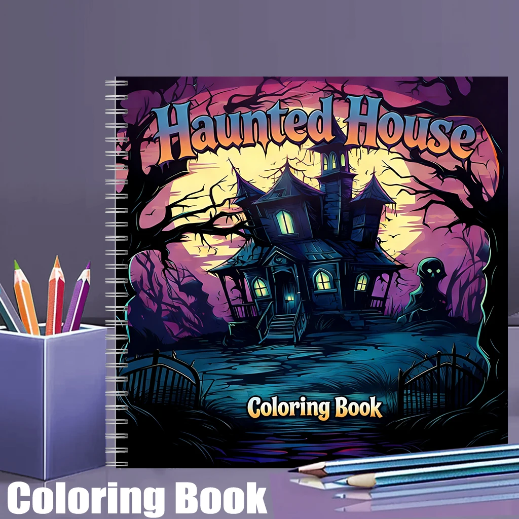 Haunted House Coloring Book fo - огляд і ціна Event Supplies