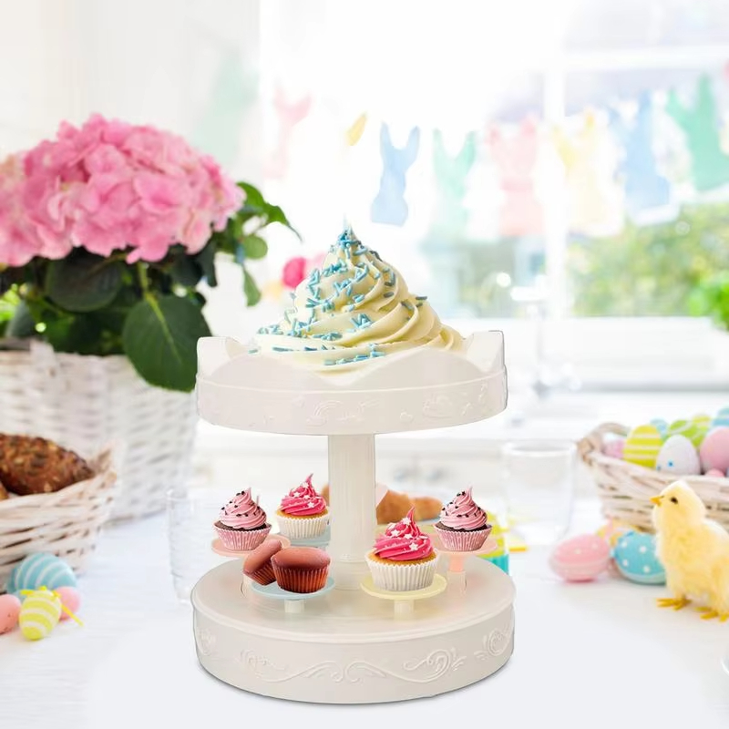 2-tier Automatic Rotating Cake - огляд і ціна Cupcake Stand Tier
