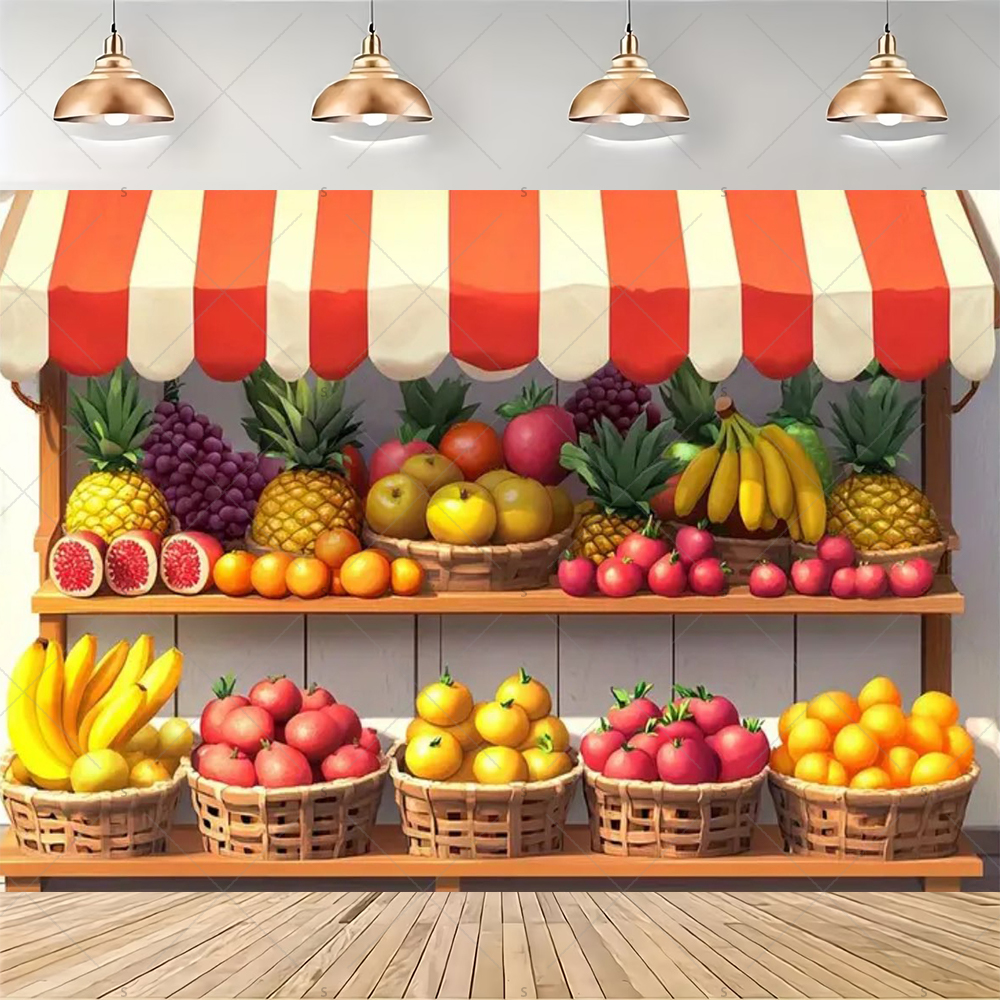 Colorful Supermarket Shelf Bac - огляд і ціна Party Event Supply Store