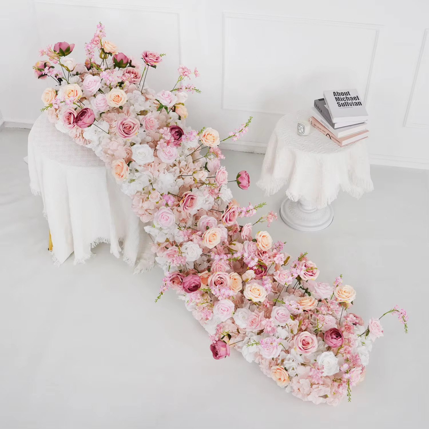 Uflower 1m/2m Pink Rose Hydran - огляд і ціна Flower Wall Panel