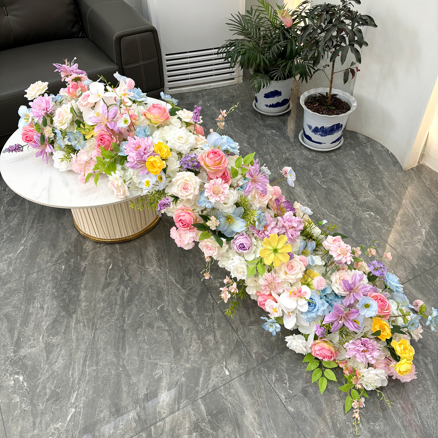 Uflower 1m/2m Pink Rose Hydran - огляд і ціна Flower Wall Panel