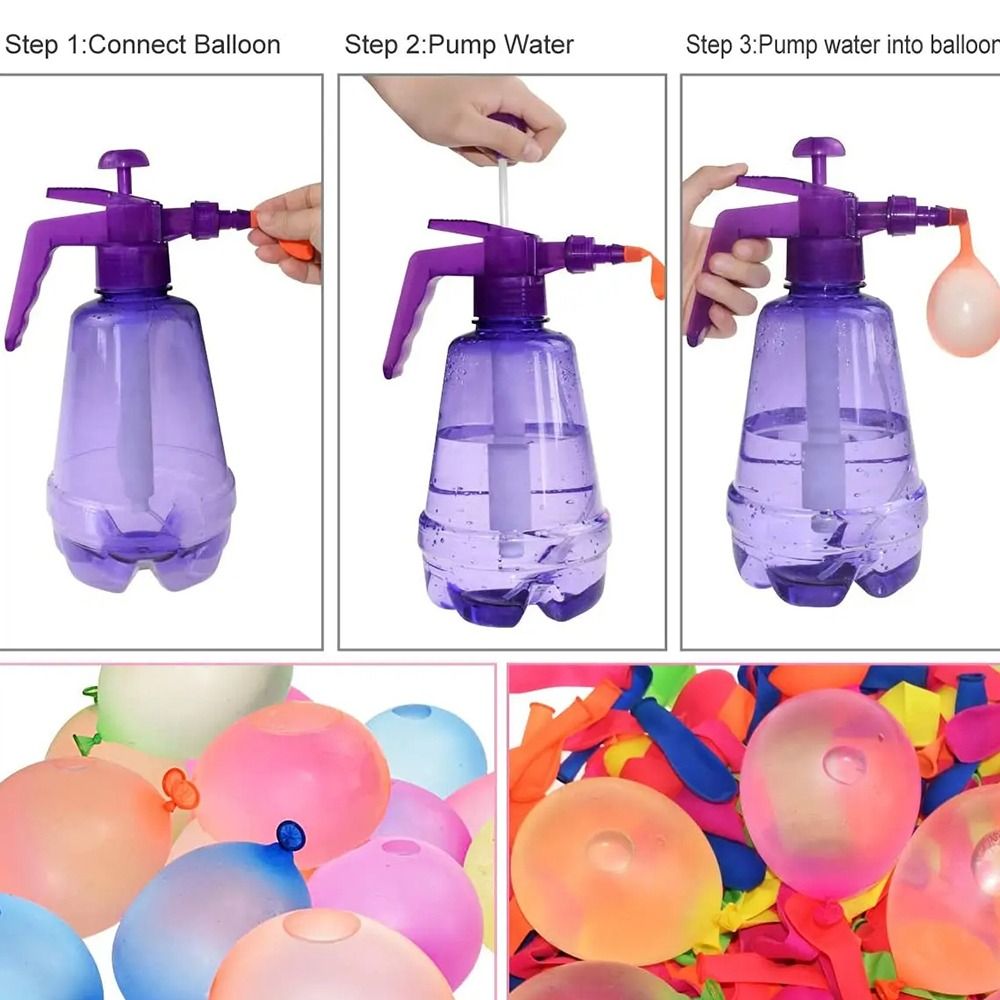 New Portable Air Water Bomb Ba - огляд і ціна Balloon Pump Hand