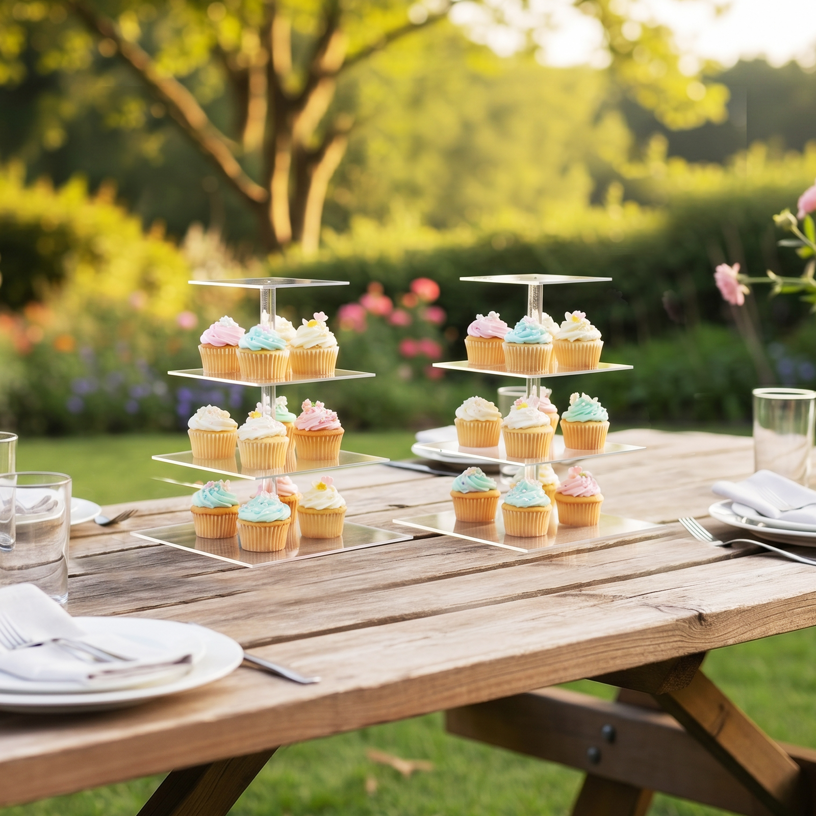 4 Tier Clear Cupcake Stand Cle - огляд і ціна Cupcake Stand Tier