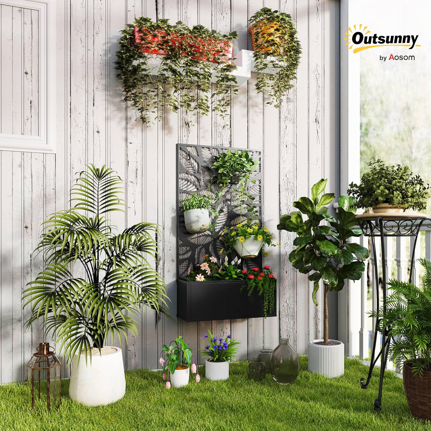 Metal Raised Garden Bed with T - огляд і ціна Flower Wall Panel