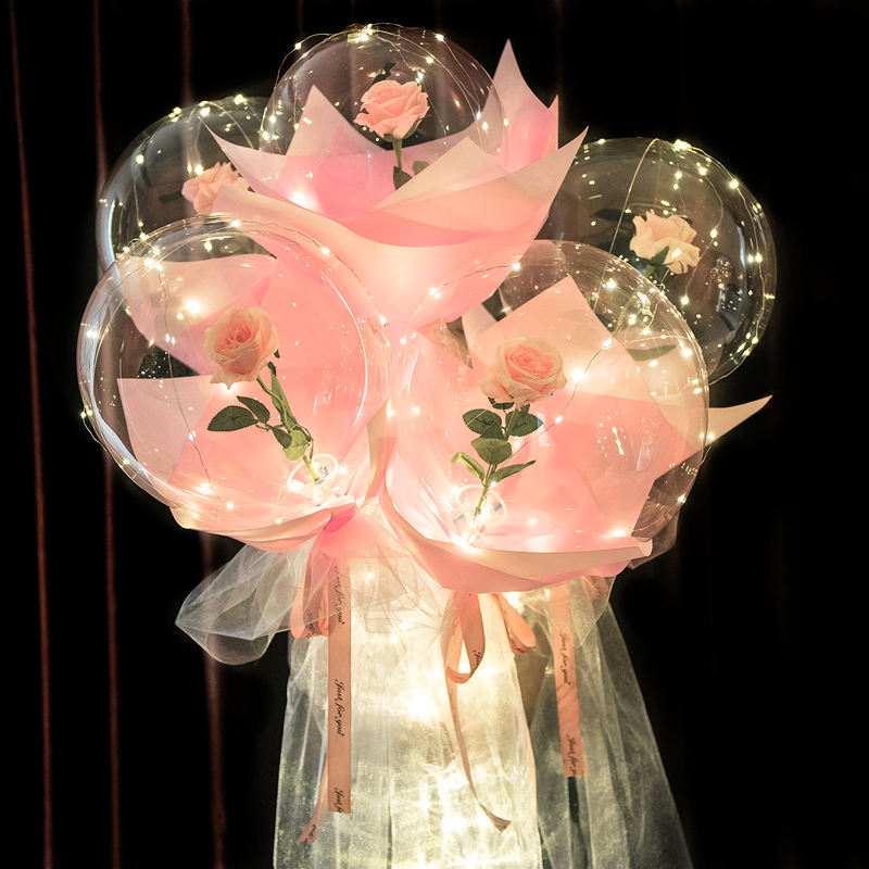 LED Luminous Balloon Rose Bouq - огляд і ціна Led Balloon Light